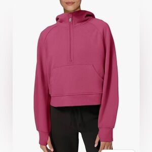FINAL PRICE - NWT Berry half zip hoodie🌼